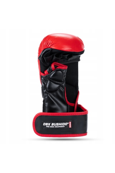 DBX BUSHIDO Mănuși grappling MMA premium negru/roșu M