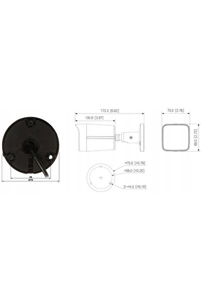 DAHUA Cameră IP IPC-HFW1839TC-A-IL-0280B-S6- NEGRU Smart Dual Light 8.3 Mpx