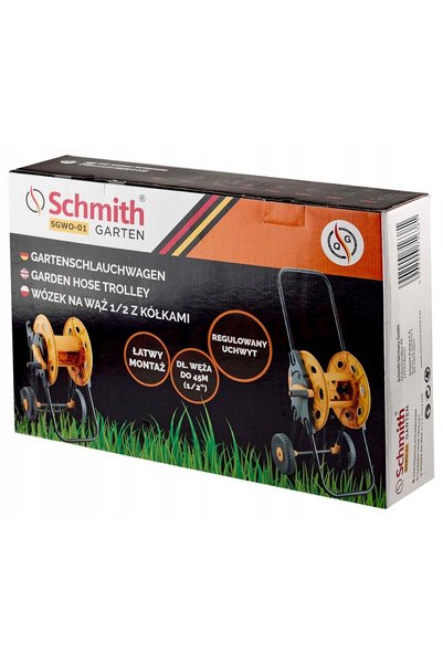 SCHMITH Tambur pentru furtun de grădină cu roți 45m