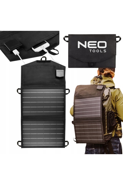 NEO Tools ÎNCĂRCĂTOR SOLAR PANOU SOLAR 15W 2xUSB NEO