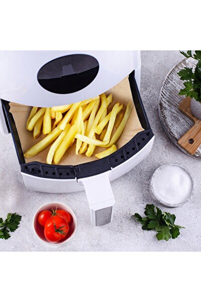 NO BRAND 200x Hârtii pentru friteuză cu aer cald, Hârtie de copt pentru frite...