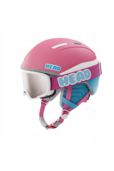 Head Set cască de schi pentru copii Maja + Ochelari de schi Jr roșii 52-56 cm...