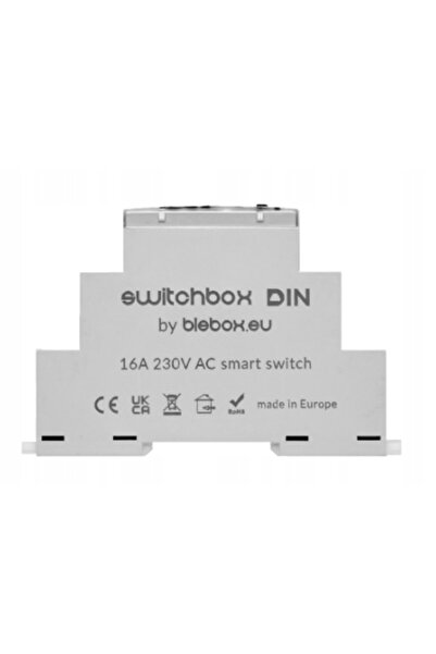 BleBox Comutator WiFi cu 1 canal, tip DIN, 230V, 2.4GHz