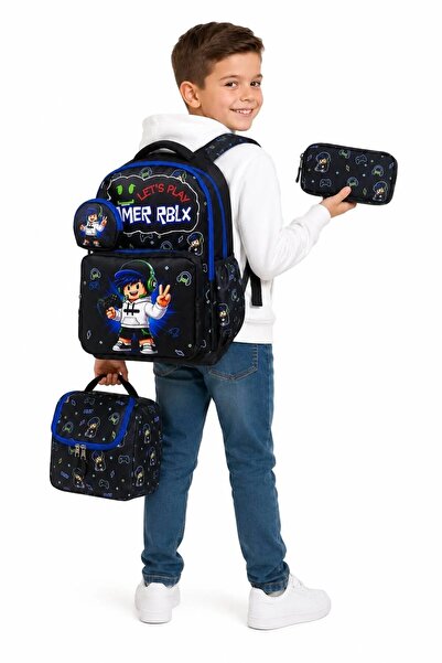ULTIMATE BAG Men's School Bag School Bag Set School Bag Handbag Pen Holder Lu...