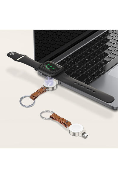 NO BRAND Încărcător prin inducție 4smarts pentru Apple Watch, Argintiu