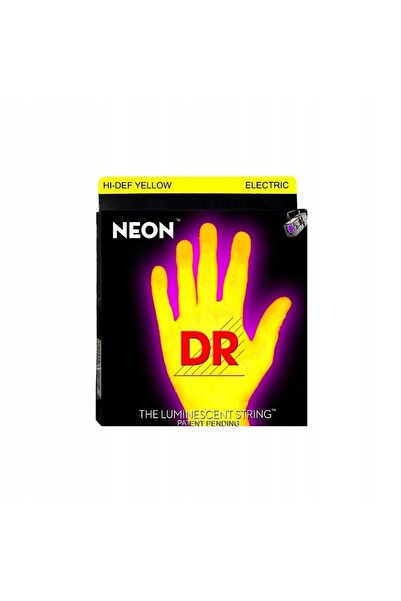 NO BRAND Corzi de chitară electrică DR NEON Yellow 10-46