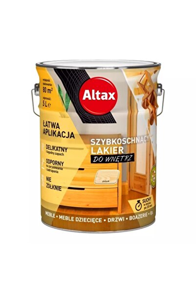 Altax Vopsea pentru lemn cu uscare rapidă, 5L, lucioasă