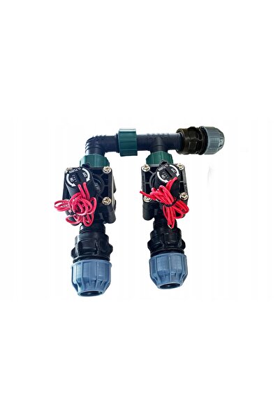LoveMyGarden Distribuitor cu 2 secțiuni Hunter PGV 100 pentru țeavă PE 25mm I...