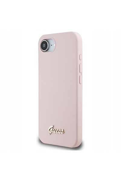 NO BRAND Husă Guess din silicon cu logo metalic Script MagSafe pentru iPhone ...