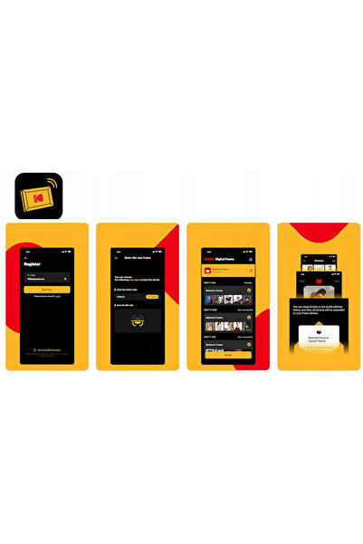 Kodak CF102P Ramă foto digitală de 10.1 inch, tactilă, pentru fotografii și f...