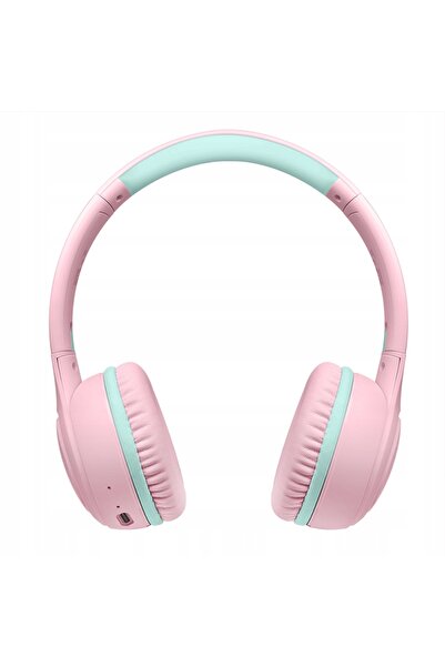 LogiLink Căști wireless peste ureche pentru copii cu microfon roz BT