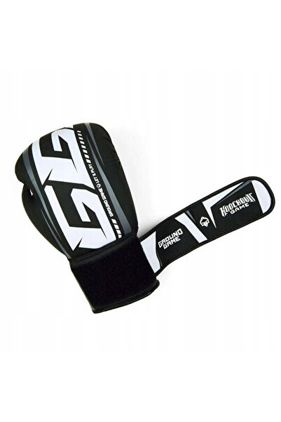 Ground Game Mănuși de box negre Big Typo 16 oz