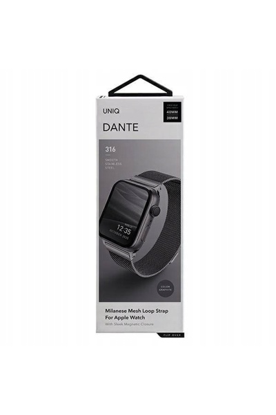 uniq Curea Dante Apple Watch Seria 1/2/3/4/5/6/7/8/9/SE/SE2 38/40/41mm Sta