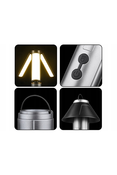 NO BRAND Lanterna tactică reîncărcabilă cu LED, lumină de supraviețuire, lamp...