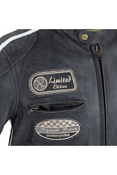NO BRAND W-TEC Vintage S Geacă de motocicletă din piele pentru bărbați