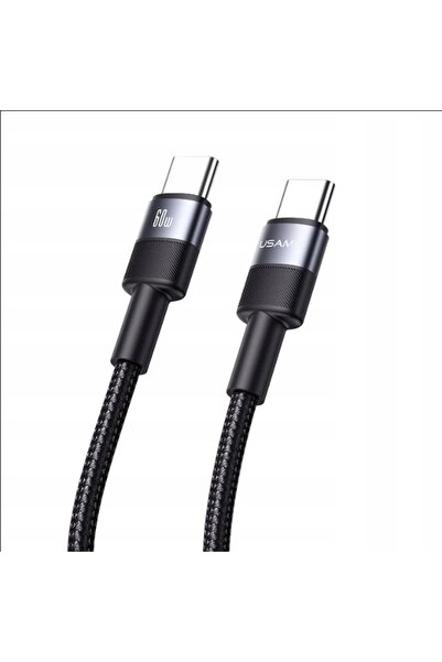 NO BRAND Cablu USB-C la USB-C USAMS 1,2m 60W Împletit