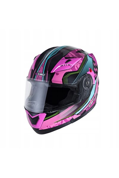 NO BRAND Cască moto modulară W-TEC PEZZON MAGENTA cu vizor răsfrânt, mărimea ...