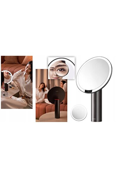 NO BRAND Oglindă de machiaj AMIRO cu iluminare LED + Oglindă mică cu mărire 10x
