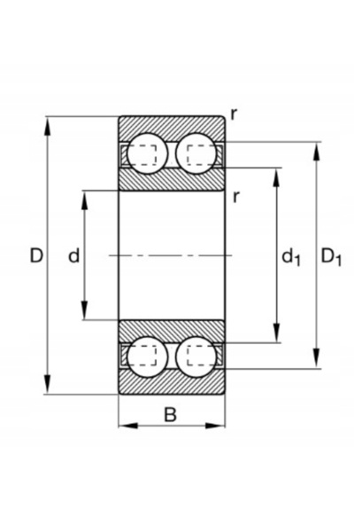 NO BRAND 4205 BB TVH FAG 25x52x18 Rulment cu bile cu contact unghiular, cu do...