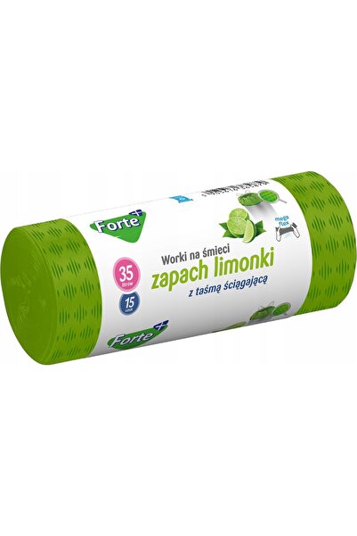 NO BRAND FORTE+ Kit 10x Saci de gunoi 35 L 15 bucăți LDPE cu bandă parfumată ...