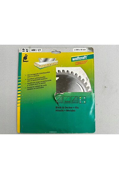 Wolfcraft 6522000 Pânză de ferăstrău circular 210x30mm 40 dinți placaj PAL