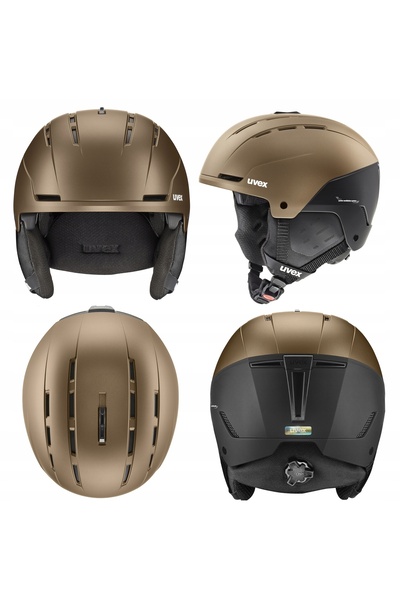 Uvex Cască de schi STANCE Negru Auriu Maro 58-61cm L