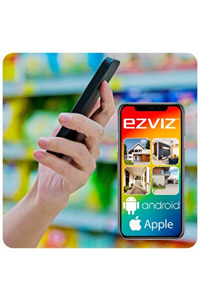 EZVIZ Cameră auto rotativă H8C 4G 2K WiFi 4mm cu Autotracking AI