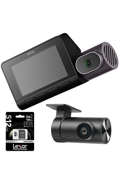 70MAİ Cameră auto 4K HDR SET T800 față și interior + spate RC24 + 512GB