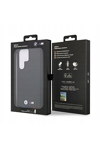 BMW Husă BMHCS23L22PTDK pentru Samsung Galaxy S23 Ultra S918, din piele, cu m...