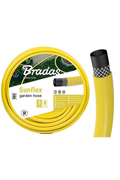 Bradas Furtun de grădină de aspirație galben 3 straturi 50 m 13 mm