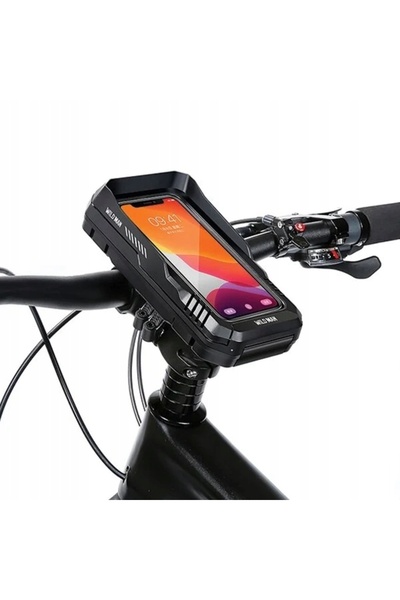NO BRAND Geantă de bicicletă pentru ghidon WILDMAN FK4 Negru