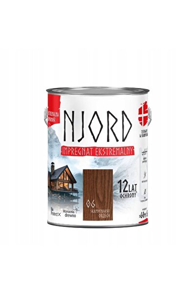 Njord IMPREGNANT EXTREM PENTRU LEMN NUC SCANDINAVIAN 5L PROTECȚIE LEMN
