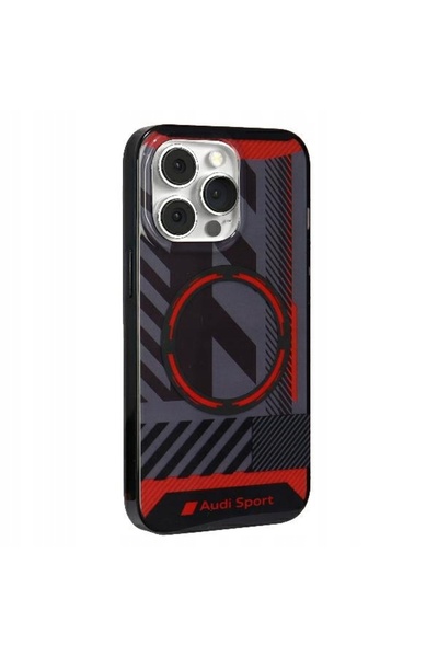 Audi IML Sport MagSafe Case iPhone 13 Pro Max 6.7 " negru hardcase AU