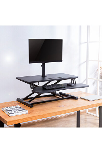 NO BRAND Suport monitor desktop 17-32 " VESA 75/100 Inclinabil și pivotant Lo...