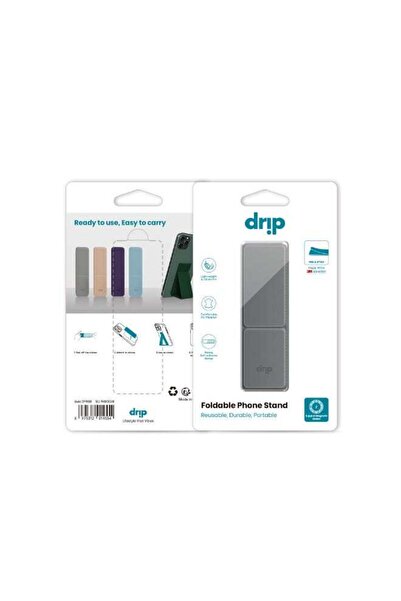 Drip Foldable Phone Holder - Dark Gray | Adjustable Desktop Stand for Phones ...