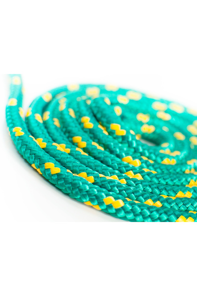 NO BRAND Frânghie din polipropilenă împletită, universală, verde marin, 5mm 250m