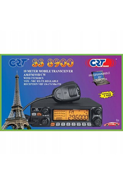 NO BRAND Stație radio CRT SS 8900 10m AM/FM/SSB 60W, CTCSS/DTMF, NRC urmăreșt...