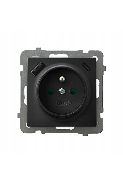 NO BRAND PRIZĂ ÎNCĂRCĂTOR USB A+C 3.4A 20W OSPEL AS GP-1GZPUSBAC/m/33 NEGRU