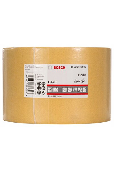 Bosch Rolă de hârtie abrazivă 115 mm x 50 gr 240 c470