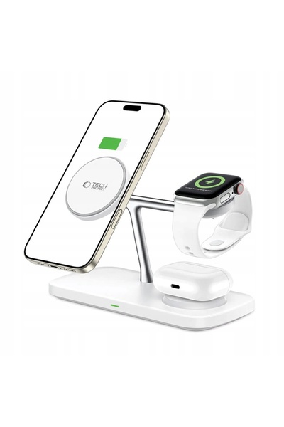 NO BRAND ÎNCĂRCĂTOR WIRELESS TECH-PROTECT 3 ÎN 1 QI 15W MAGSAFE PENTRU IPHONE...