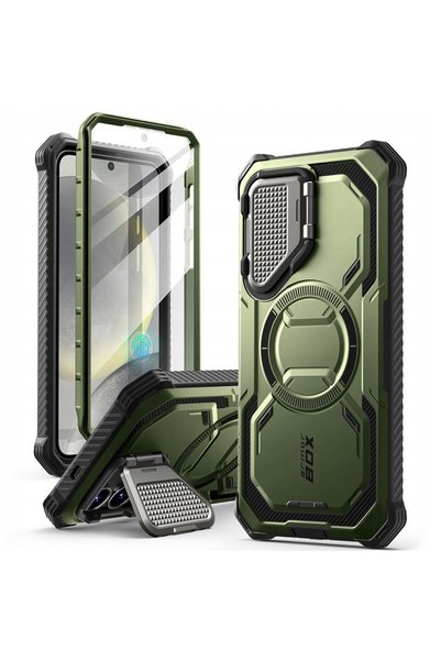 NO BRAND Husă armură Supcase pentru Galaxy S25, compatibilă MagSafe + Suport