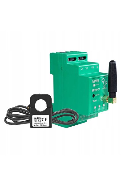 ZAMEL SUPLA Wi-Fi Contor de energie monofazat 1F+N Monitor de curent MEW-01