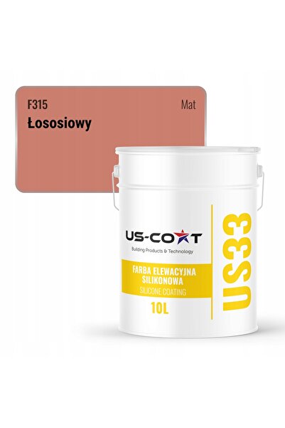 NO BRAND Vopsea siliconică pentru fațade Somon F315 UV 10L Producător Polonez