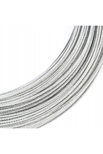 NO BRAND Sârmă de oțel 1,5mm 1x19, galvanizată, 50m, rigidă.