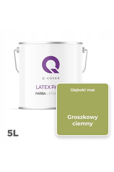 NO BRAND Vopsea Latex Perete Mat Profund Rezistentă 5L Culoare Pimentă H2437 ...