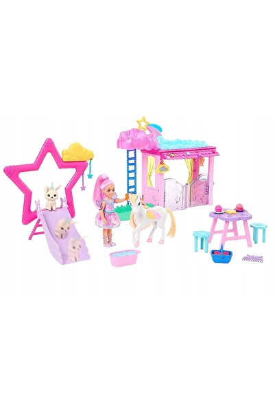 Barbie LALKA CHELSEA SZCZYPTA MAGIA set cu unicorn magic