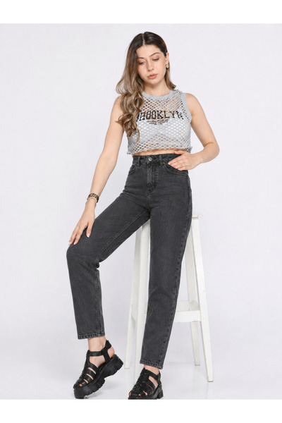 sion jeans Julia Milano Mom Jeans Îmbrăcăminte zilnică Confortabilă, stil boy...