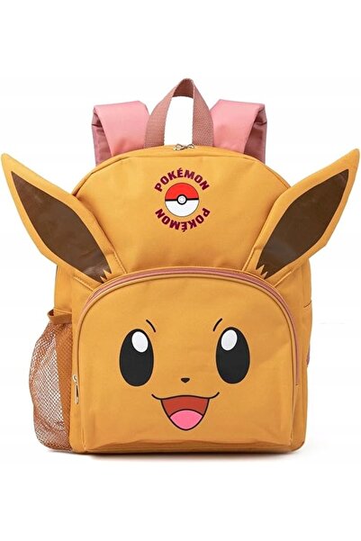 NO BRAND Rucsac Pokemon Eevee 4 în 1 cu urechi 3D, cutie de prânz, sticlă de ...