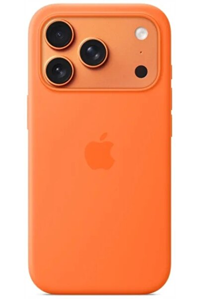 Apple Husă de silicon portocalie pentru iPhone 17 Pro cu MagSafe