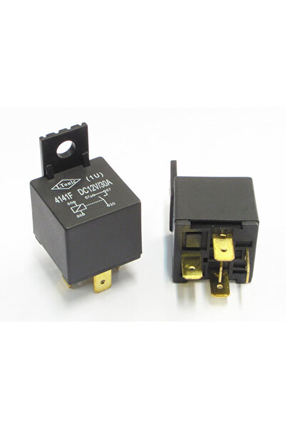 NO BRAND 10x Releu auto + Cabluri Pentru sistem GPL, DRL, LED 12V 40A
